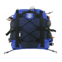 aquaquest kayak deck bag in blue & black
